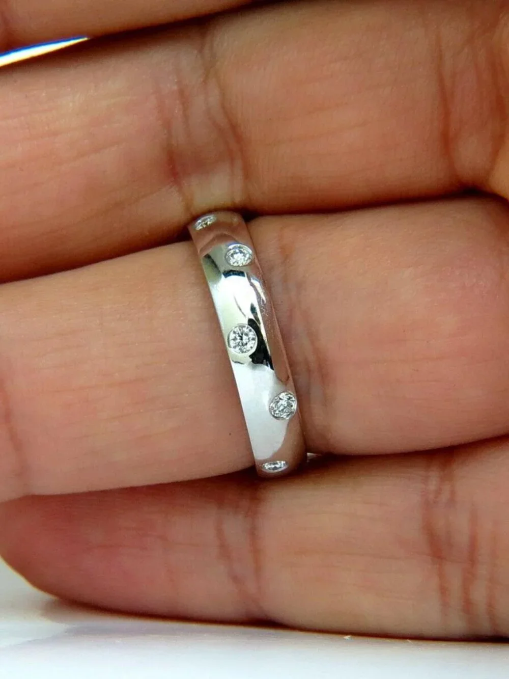.50ct Natural Round Diamonds eternity thick band 14kt Gold Size 8.25*